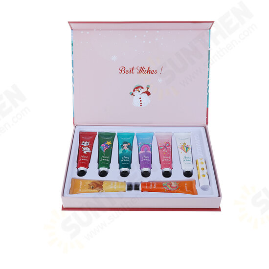 Hand Cream Gift Set 9 Pcs Travel Size Hand Lotion 30ml with Lip Balm Hand Cream for Dry Cracked Hands, Deeply Moisturizing Hand