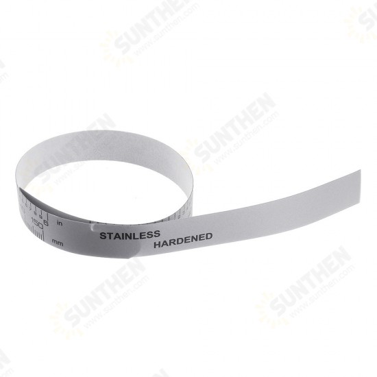 0-100/150/200/300/400/500 mm Metric/Inch Ruler Tape Self Adhesive Tape for Digital Caliper Replacement