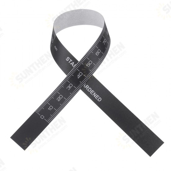 0-100/150/200/300mm Self Adhesive Metric Black Ruler Tape for Digital Caliper Replacement