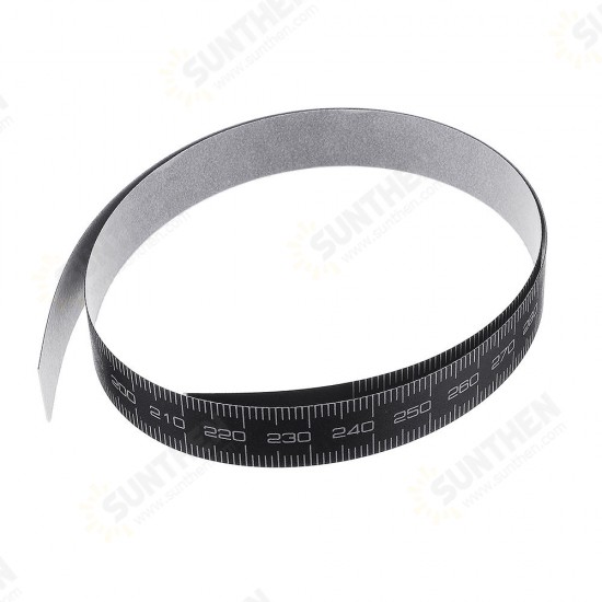 0-100/150/200/300mm Self Adhesive Metric Black Ruler Tape for Digital Caliper Replacement