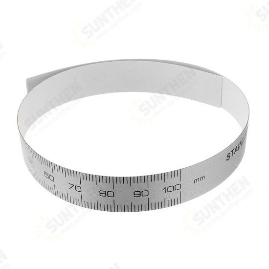 0-100/150/200/300mm Self Adhesive Metric Ruler Silver Tape for Digital Caliper Replacement