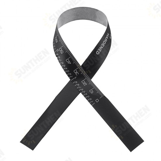 0-100/150/200/300mm Self Adhesive Metric/Inch Ruler Black Tape for Digital Caliper Replacement