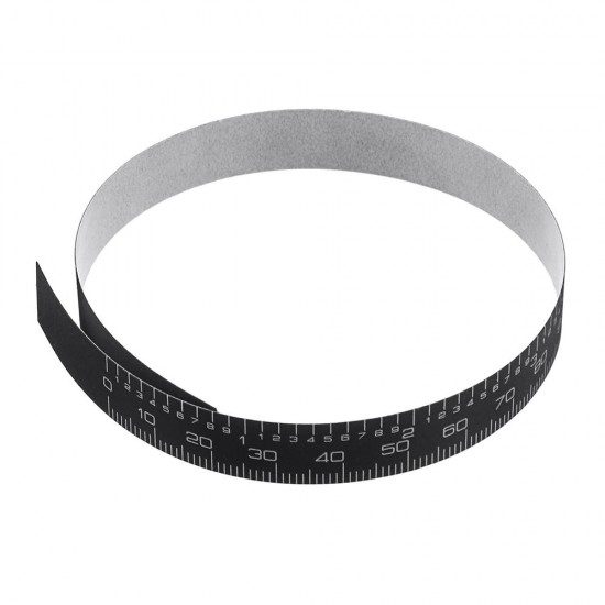 0-100/150/200/300mm Self Adhesive Metric/Inch Ruler Black Tape for Digital Caliper Replacement