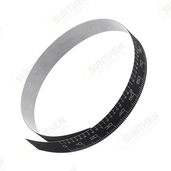 0-100/150/200/300mm Self Adhesive Metric/Inch Ruler Black Tape for Digital Caliper Replacement