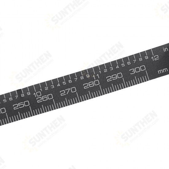 0-100/150/200/300mm Self Adhesive Metric/Inch Ruler Black Tape for Digital Caliper Replacement