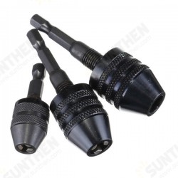 0.3-3.6/0.3-6.5/0.6-8mm Keyless Drill Chuck 1/4 Inch Hex Shank Quick Change Adapter Converter 0.3-3.6/0.3-6.5/0.6-8mm Keyless Drill Chuck 1/4 Inch Hex Shank Quick Change Adapter Converter