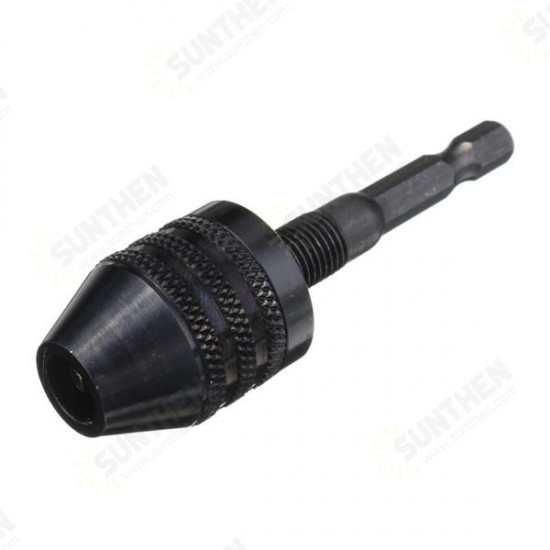 0.3-3.6/0.3-6.5/0.6-8mm Keyless Drill Chuck 1/4 Inch Hex Shank Quick Change Adapter Converter