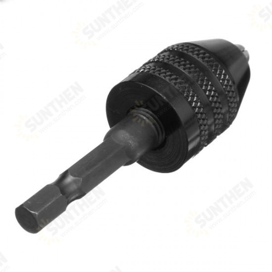 0.3-3.6/0.3-6.5/0.6-8mm Keyless Drill Chuck 1/4 Inch Hex Shank Quick Change Adapter Converter