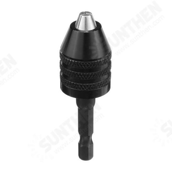 0.3-3.6/0.3-6.5/0.6-8mm Keyless Drill Chuck 1/4 Inch Hex Shank Quick Change Adapter Converter