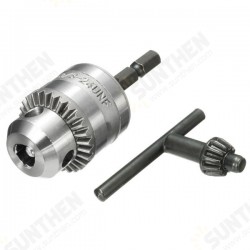 0.6-6mm Drill Chuck Driver Converter 3/8 Inch 24UNF With 1/4 Inch Hex Shank Adaptor 0.6-6mm Drill Chuck Driver Converter 3/8 Inch 24UNF With 1/4 Inch Hex Shank Adaptor