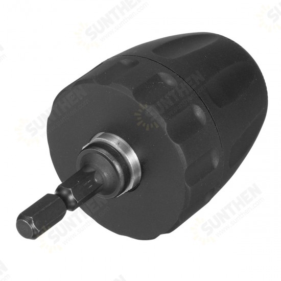 0.8-10mm Keyless Drill Chuck Converter 3/8 Inch 24UNF with 1/4 Inch Hex Shank SDS Adapter