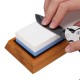 1000/6000 2 Side Grit Sharper Pebble Premium Whetstone Knife Sharpening Stone And NonSlip Bamboo Base Set