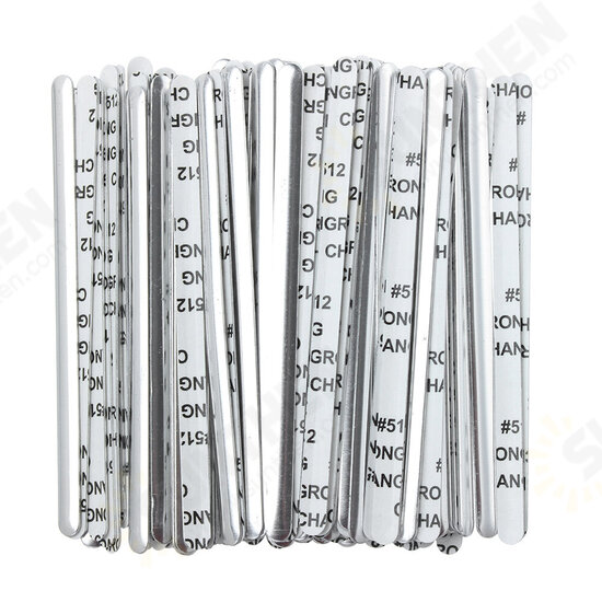 100Pcs Nose Bridge Strip Clip Face Mask DIY Material Self-adhesive Flat Aluminum Tools