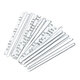 100Pcs Nose Bridge Strip Clip Face Mask DIY Material Self-adhesive Flat Aluminum Tools