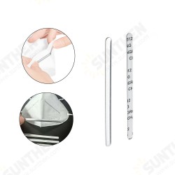 100Pcs Nose Bridge Strip Clip Face Mask DIY Material Self-adhesive Flat Aluminum Tools