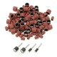 100pcs 1/4 1/2 Inch Sanding Sandpaper Sleeves with 4 Mandrels for Dremel Rotary Tool 100pcs 1/4 1/2 Inch Sanding Sandpaper Sleeves with 4 Mandrels for Dremel Rotary Tool