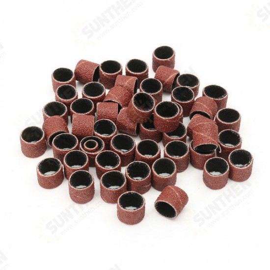 100pcs 1/4 1/2 Inch Sanding Sandpaper Sleeves with 4 Mandrels for Dremel Rotary Tool 100pcs 1/4 1/2 Inch Sanding Sandpaper Sleeves with 4 Mandrels for Dremel Rotary Tool