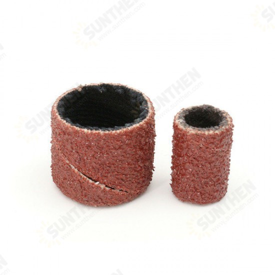 100pcs 1/4 1/2 Inch Sanding Sandpaper Sleeves with 4 Mandrels for Dremel Rotary Tool