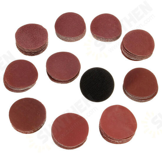 100pcs 2 Inch Sander Paper Sanding pad Polishing pad with M6 Backer Plate