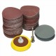 100pcs 25mm 80-5000 Grit Sanding Paper with 1/8 Inch Sanding Pad Sandpaper