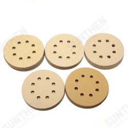 100pcs 5 Inch 60/80/120/150/240 Grit Sanding Discs 125mm 8 Holes Sandpaper Sanding Polishing Pad