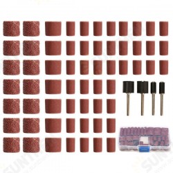 100pcs 60/120/320 Grit Drum Sanding Kit Fit Dremel Rotary Tools with 1/2 1/4 Inch Sanding Mandrels 100pcs 60/120/320 Grit Drum Sanding Kit Fit Dremel Rotary Tools with 1/2 1/4 Inch Sanding Mandrels