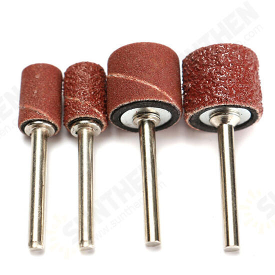 100pcs 60/120/320 Grit Drum Sanding Kit Fit Dremel Rotary Tools with 1/2 1/4 Inch Sanding Mandrels