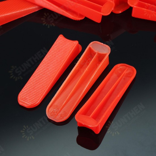 100pcs PVC Tile Leveling Wedge Tile Spacers For Tile Surface-Levelling System