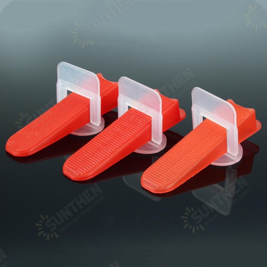 100pcs PVC Tile Leveling Wedge Tile Spacers For Tile Surface-Levelling System