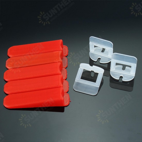 100pcs PVC Tile Leveling Wedge Tile Spacers For Tile Surface-Levelling System