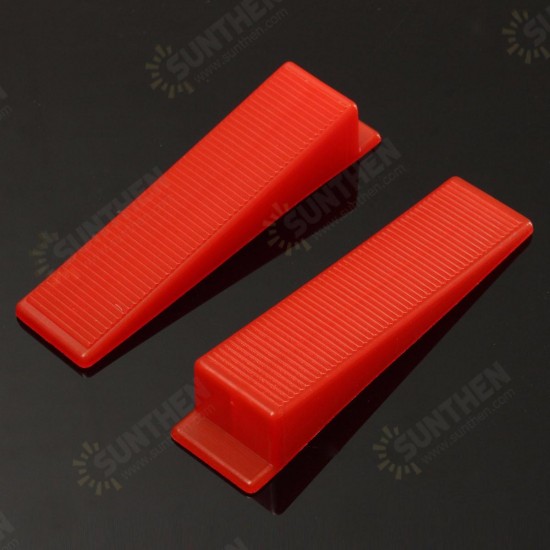 100pcs PVC Tile Leveling Wedge Tile Spacers For Tile Surface-Levelling System