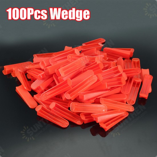 100pcs PVC Tile Leveling Wedge Tile Spacers For Tile Surface-Levelling System