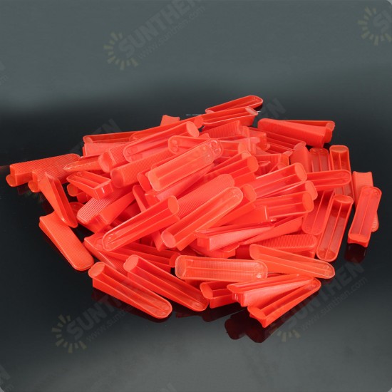 100pcs PVC Tile Leveling Wedge Tile Spacers For Tile Surface-Levelling System