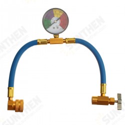 100psi Air Conditioning Recharge Hose with Pressure Gauge AC R134A 1/2 Inch Refrigerant Recharge Measur Hose Gauge 100psi Air Conditioning Recharge Hose with Pressure Gauge AC R134A 1/2 Inch Refrigerant Recharge Measur Hose Gauge
