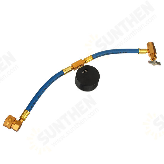 100psi Air Conditioning Recharge Hose with Pressure Gauge AC R134A 1/2 Inch Refrigerant Recharge Measur Hose Gauge 100psi Air Conditioning Recharge Hose with Pressure Gauge AC R134A 1/2 Inch Refrigerant Recharge Measur Hose Gauge