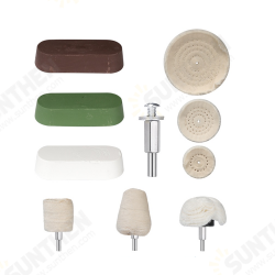 10/11Pcs Polishing Wheel Set Cotton Cloth Buffing Wheel Bit 6.35mm Shank Grinding Rotary Tool Abrasive Tools 10/11Pcs Polishing Wheel Set Cotton Cloth Buffing Wheel Bit 6.35mm Shank Grinding Rotary Tool Abrasive Tools