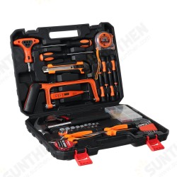 105Pcs Hardware Tools Kit Screwdriver Wrench w/ Storage Box Applied To Home Outdoors Car 105Pcs Hardware Tools Kit Screwdriver Wrench w/ Storage Box Applied To Home Outdoors Car
