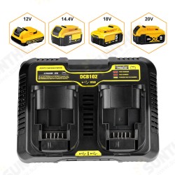10.8V-20V DCB102 Dual Rechargeable Power Tool Battery Charger For Dewalt 10.8V-20V DCB102 Dual Rechargeable Power Tool Battery Charger For Dewalt
