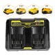 10.8V-20V DCB102 Dual Rechargeable Power Tool Battery Charger For Dewalt