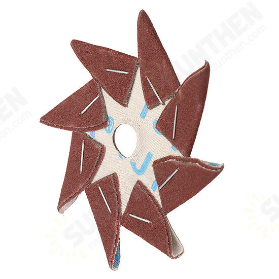 10Pcs 80/120/180/240/320 Grit Octagonal Abrasive Sandpaper Double Layer Sanding Buffing Tool