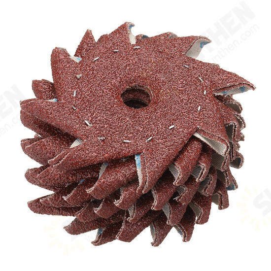 10Pcs 80/120/180/240/320 Grit Octagonal Abrasive Sandpaper Double Layer Sanding Buffing Tool