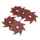 10Pcs 80/120/180/240/320 Grit Octagonal Abrasive Sandpaper Double Layer Sanding Buffing Tool