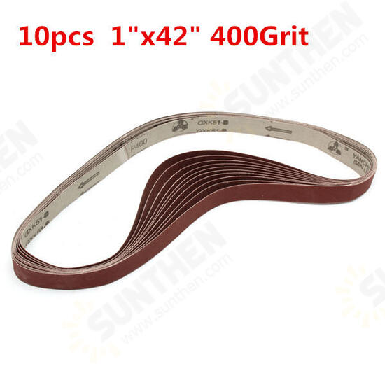 10pcs 106cm x 25mm Alumina Sanding Belts 400 Grit Self Sharpening Oxide Abrasive Strips 10pcs 106cm x 25mm Alumina Sanding Belts 400 Grit Self Sharpening Oxide Abrasive Strips