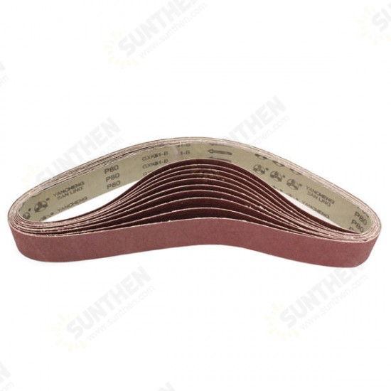 10pcs 106x5cm Alumina Sanding Belts 80 Grit Sandpaper Self Sharpening Oxide Abrasive Strips 10pcs 106x5cm Alumina Sanding Belts 80 Grit Sandpaper Self Sharpening Oxide Abrasive Strips