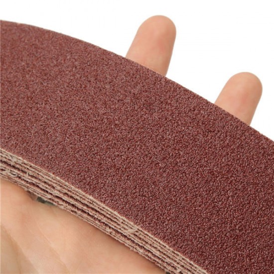 10pcs 106x5cm Alumina Sanding Belts 80 Grit Sandpaper Self Sharpening Oxide Abrasive Strips