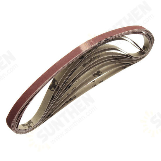 10pcs 10x600mm Sanding Belts 60-600 Grit Abrasive Tools 10pcs 10x600mm Sanding Belts 60-600 Grit Abrasive Tools
