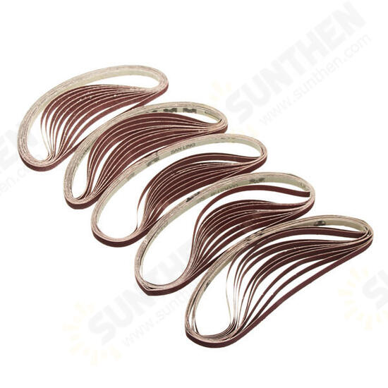 10pcs 10x600mm Sanding Belts 60-600 Grit Abrasive Tools 10pcs 10x600mm Sanding Belts 60-600 Grit Abrasive Tools