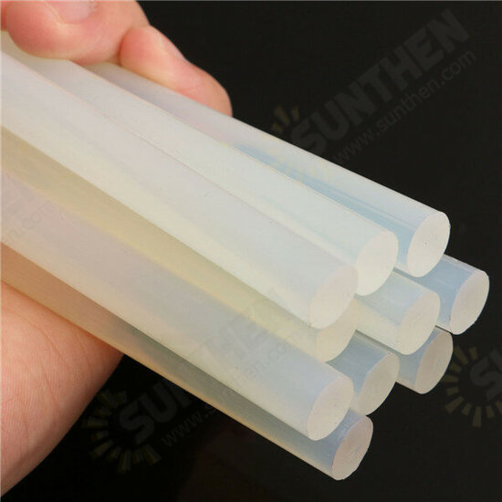 10pcs 11mm x 247mm EVA Clear Hot Melt Glue Adhesive Sticks For Glue Gun