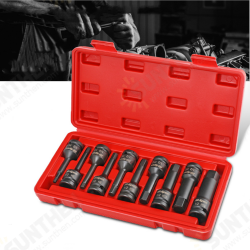 10pcs 1/2 Inch DR Impact Spline Bit Socket Hex Socket Bits for Pneumatic Manual Wrench 10pcs 1/2 Inch DR Impact Spline Bit Socket Hex Socket Bits for Pneumatic Manual Wrench