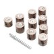 10pcs 12mm Felt Flap Wheel Flat Wheel Sander For Wood Polishing